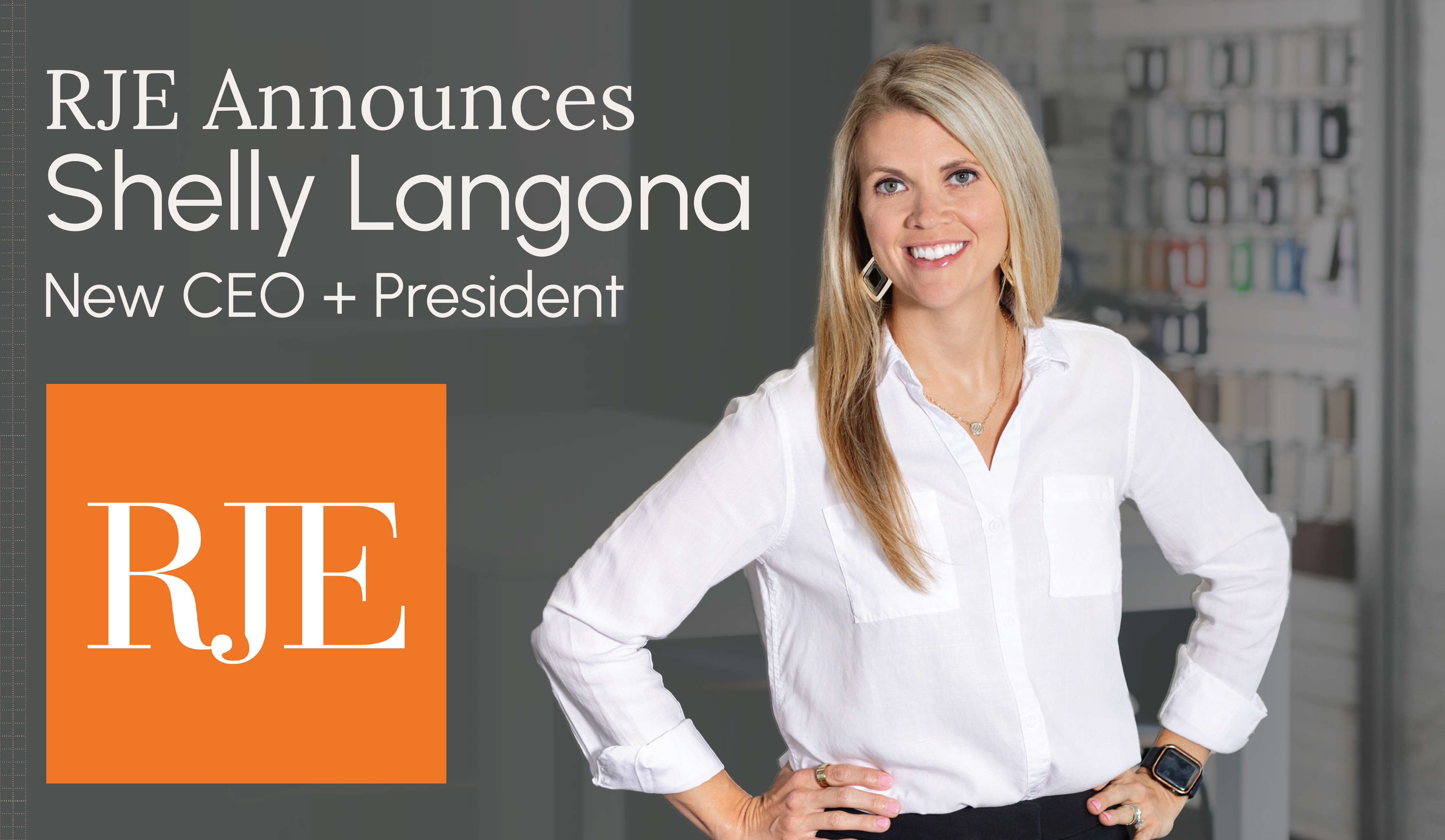 CEO Announcement for RJE - Congrats Shelly Langona